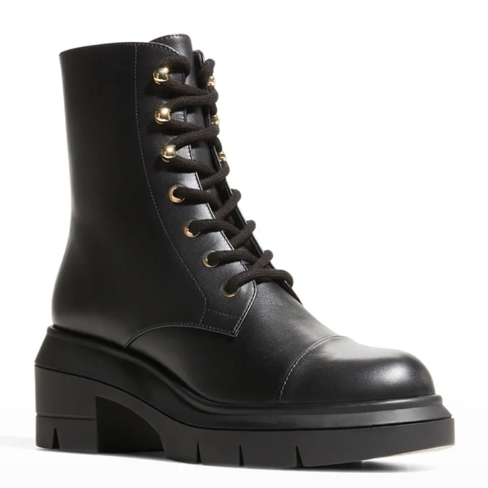 STUART WEITZMAN
Nisha Leather Lug-Sole Boots